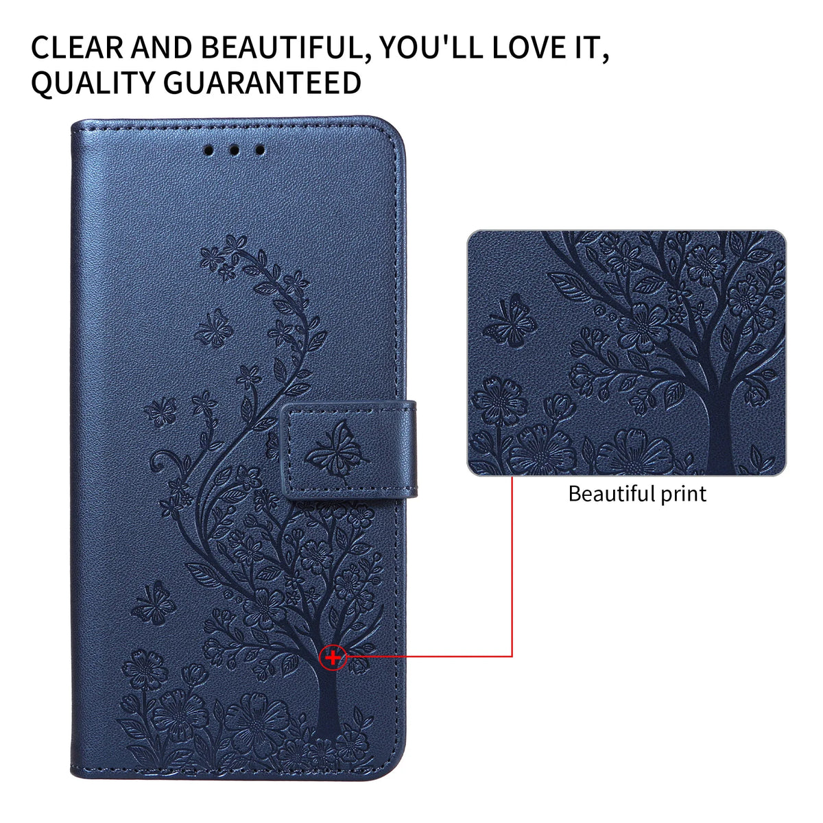 Floral Embossed Flip Wallet Phone Case for Samsung Galaxy A55 5G, A54 5G, A57, A56, A23 5G, A22 4G, A26 5G, A25 5G, A20, A17, A22 5G, A21s, A14, A13 4G, A16, A15, A10, A07, A13 5G, A12, A52 5G, A51 4G, A53 5G, A52s 5G, A37, A36, A50 & More Models