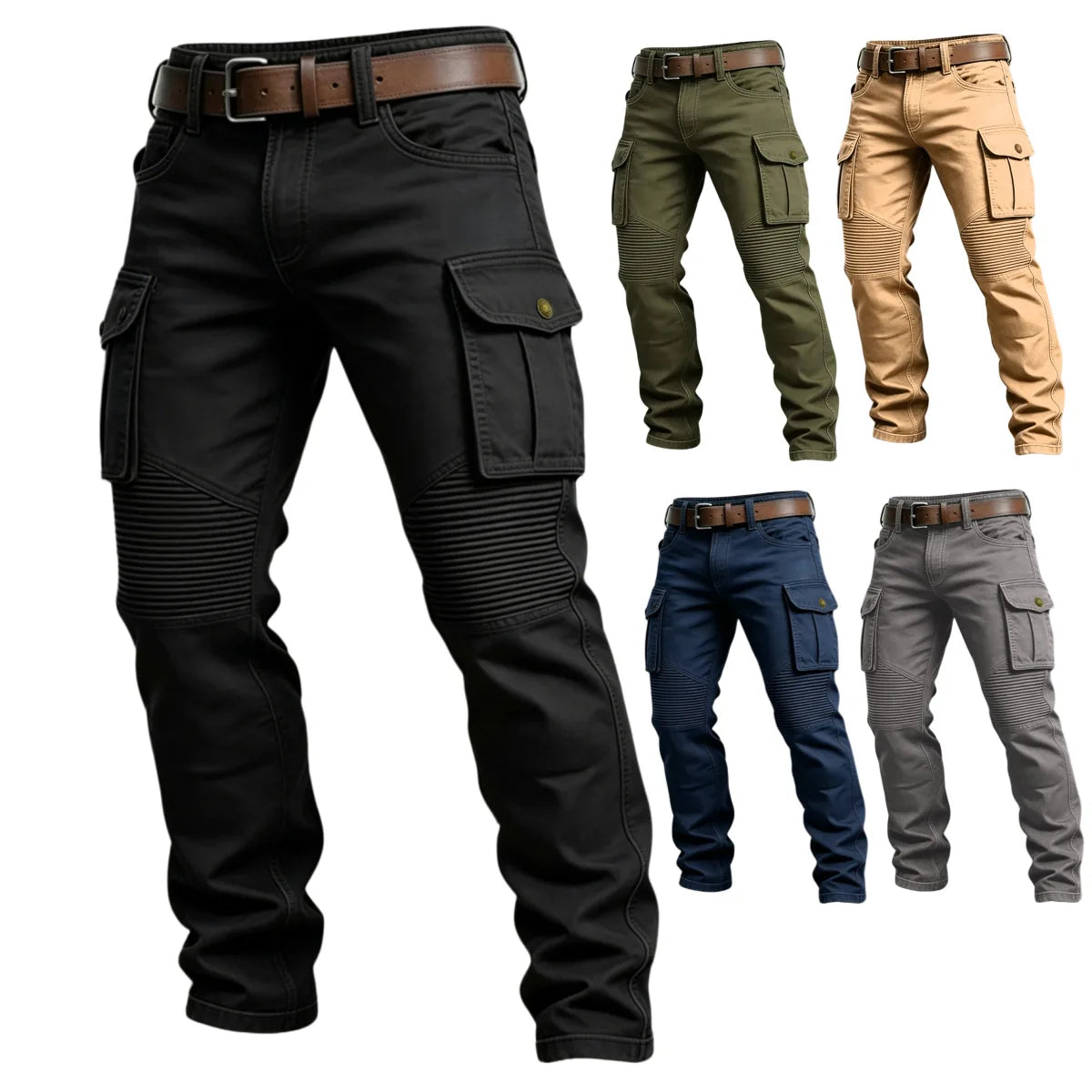 Men's Tactical Cargo Pants - Multi-Pocket Wear-Resistant for Work & Outdoor Wear — product view
