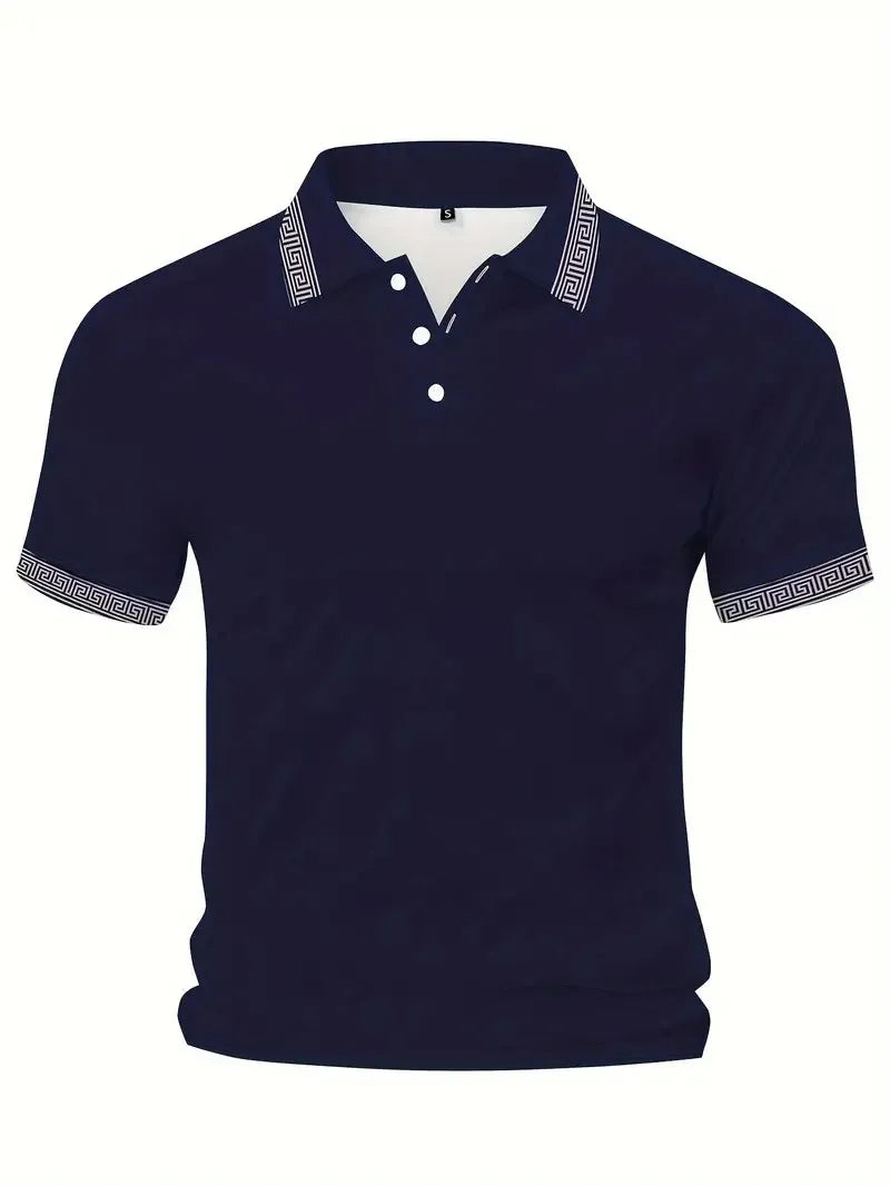 Men's Striped Polo Shirt
