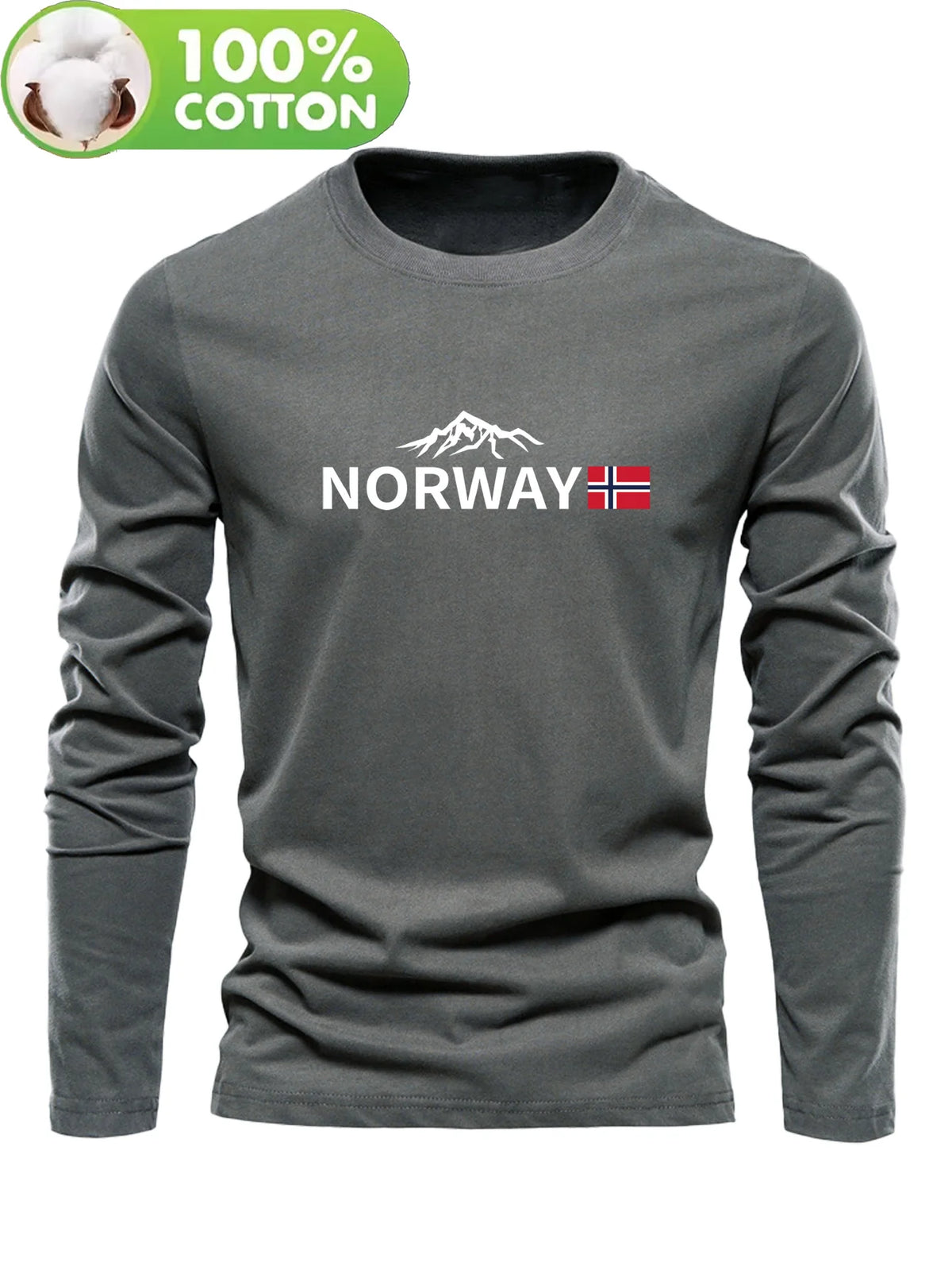 Men's Long-Sleeve Casual T-Shirt
