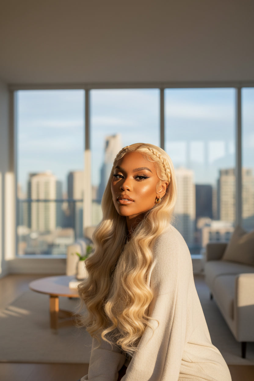 Honey Blonde Lace Front Wig — product view