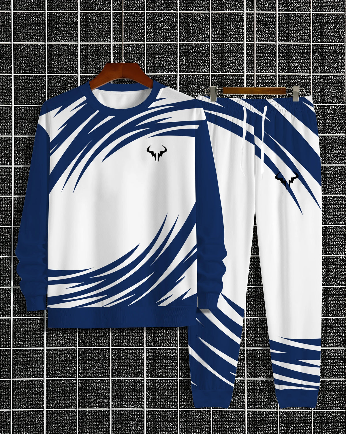 Men's Graphic Print Sweatshirt & Pants Set