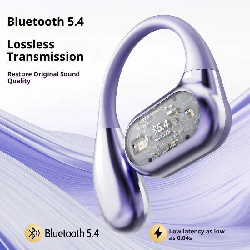 Open-Ear Gaming Wireless Earbuds with LED Display