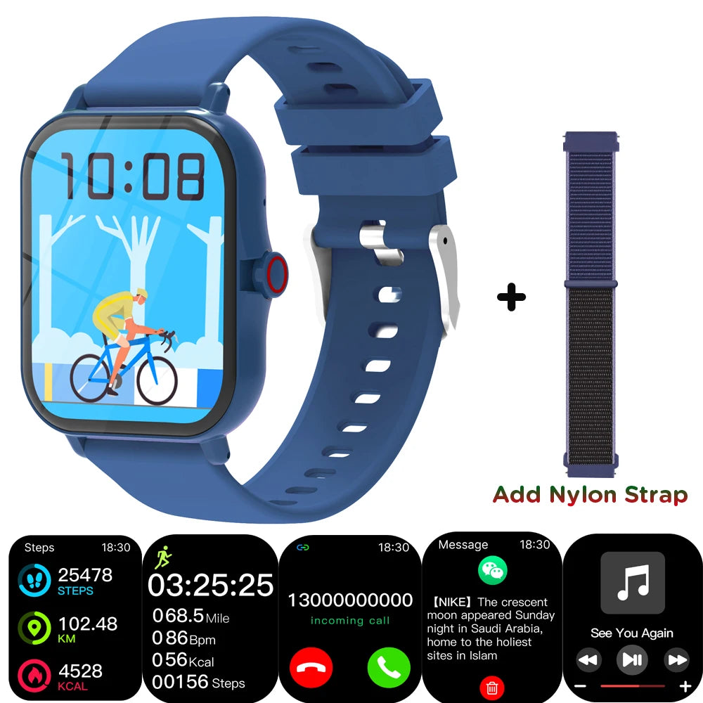 Children's 1.83-Inch Calling Smartwatch with Music Control