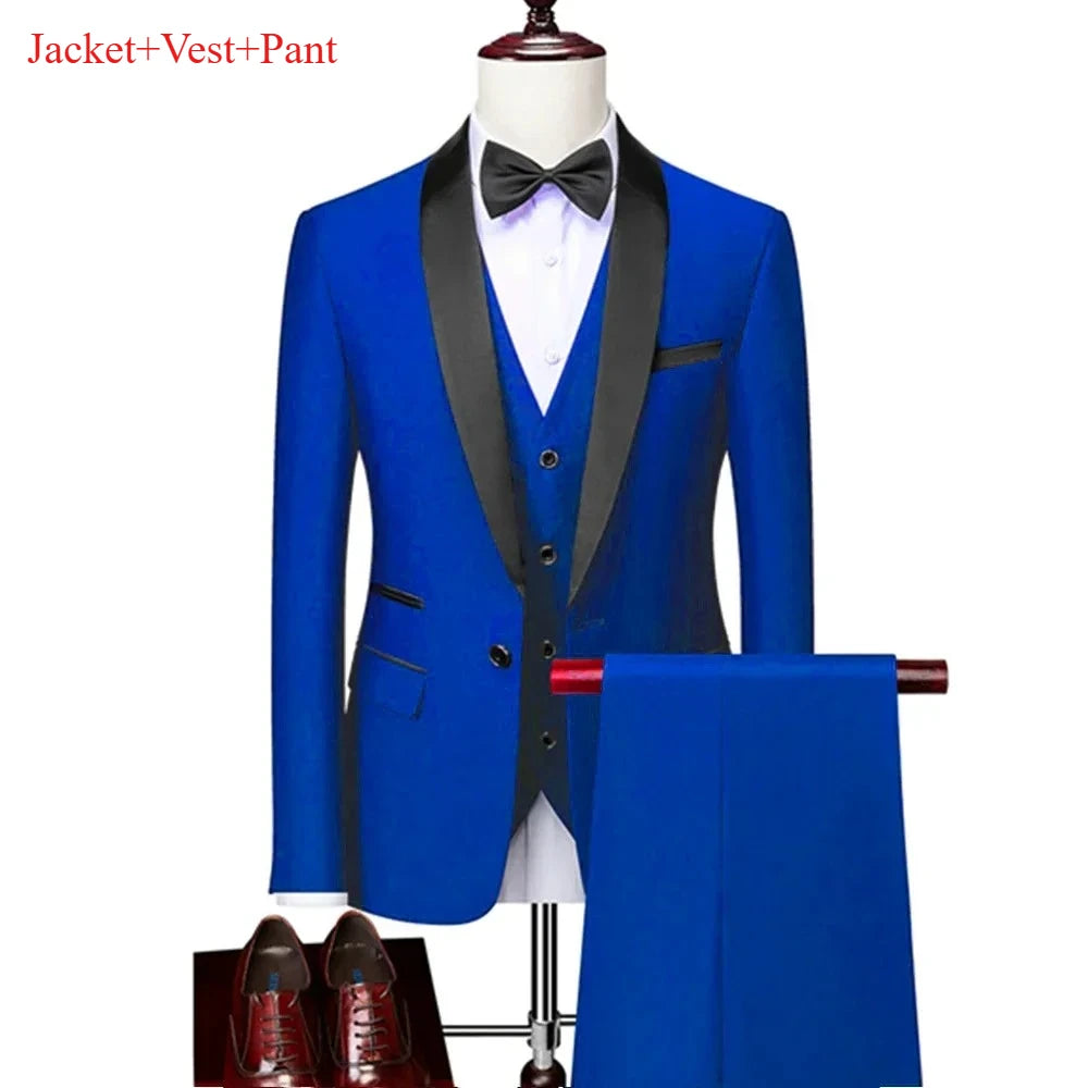 Men's Black 3-Piece Suit Set — product view