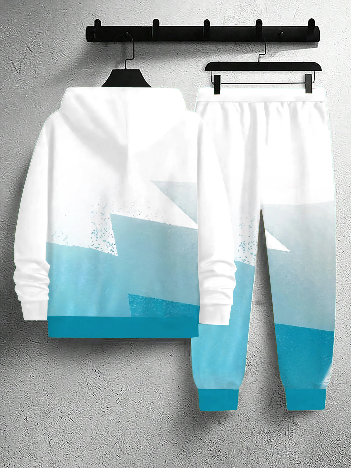 Men's Graphic Print Casual Outfit Set