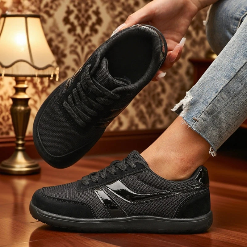 Women's Wide-Toe Lace-Up Sneakers — product view