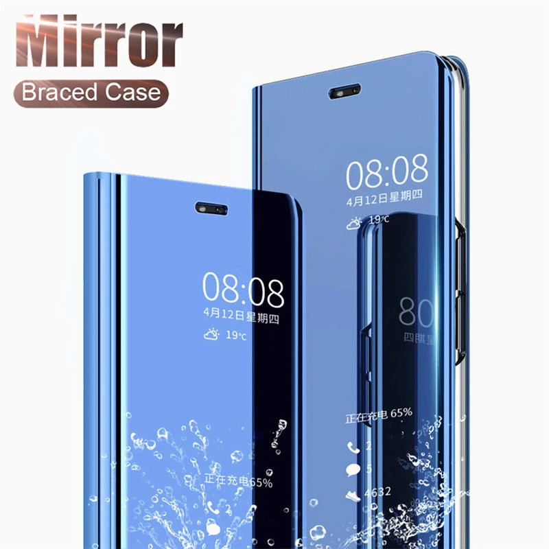 Mirror Flip Phone Case for Samsung Galaxy A20, A30, A50, A70