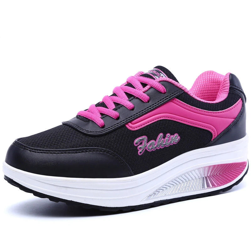 Women's Flat Casual Lace-Up Sneakers — product view