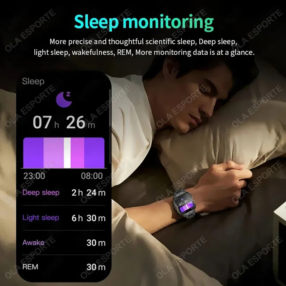 1.81-Inch Calling Smartwatch with Flashlight