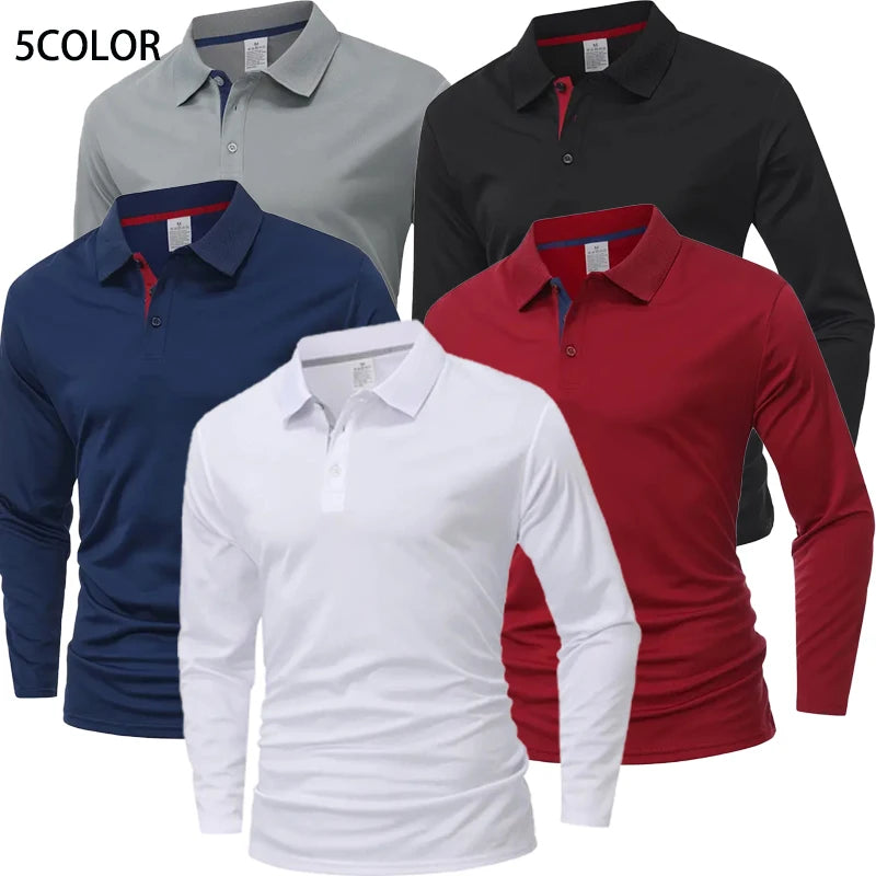 Men's Long-Sleeve Polo Shirt