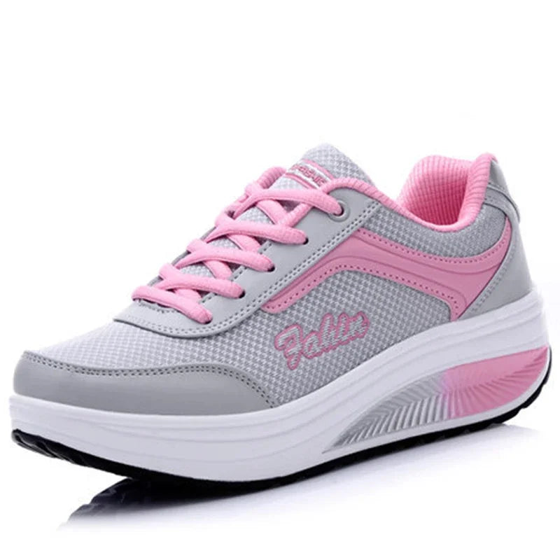 Women's Chunky Platform Walking Sneakers — product view