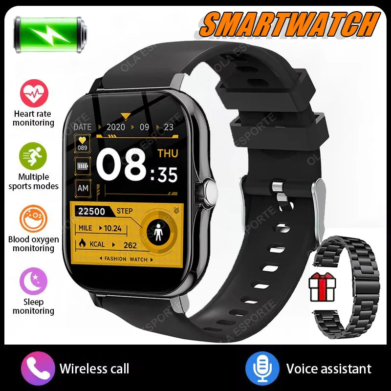 Outdoor 1.83-Inch Calling Smartwatch with Sleep Features