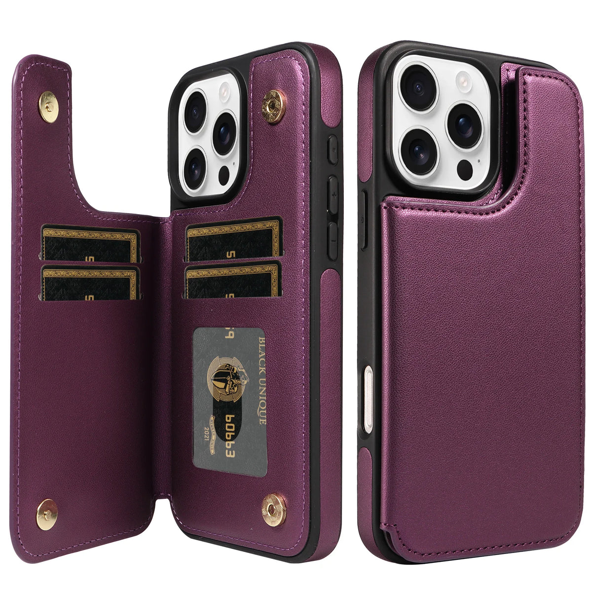 Flip Wallet Phone Case with Card Slots for iPhone 17 Pro, iPhone 17, iPhone 17 Pro Max, iPhone 17e, iPhone 16 Plus, iPhone 16, iPhone 16e, iPhone 16 Pro, iPhone 15 Pro, iPhone 15 Pro Max, iPhone 16 Pro Max, iPhone 15 & More Models