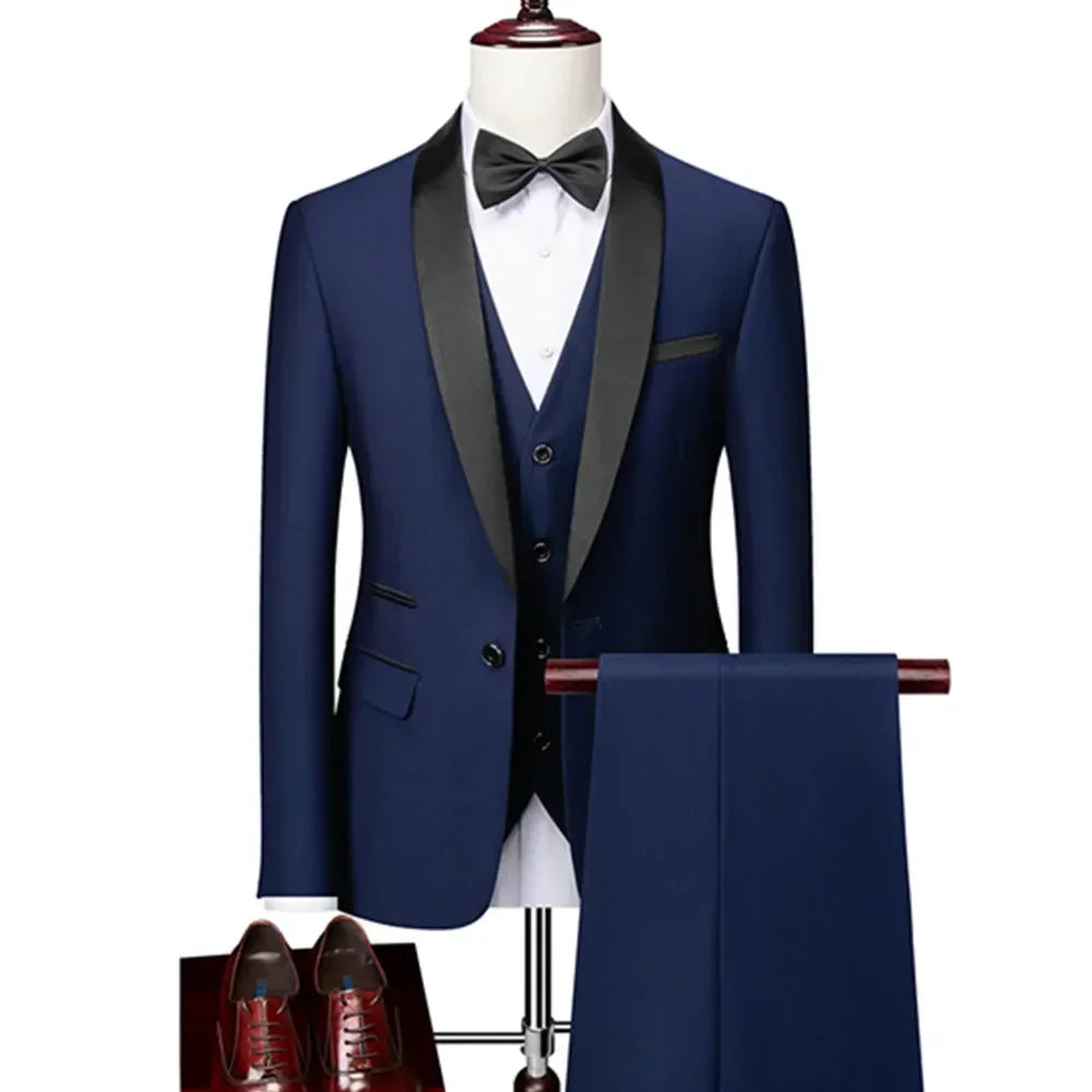 Men's Black 3-Piece Suit Set — product view
