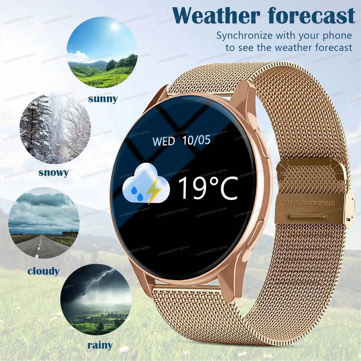 1.73-Inch Calling Smartwatch with Music Control
