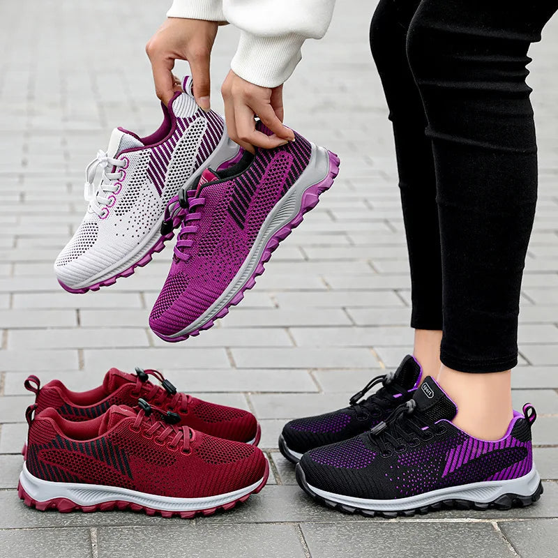 Women's Soft-Sole Travel Sneakers — product view