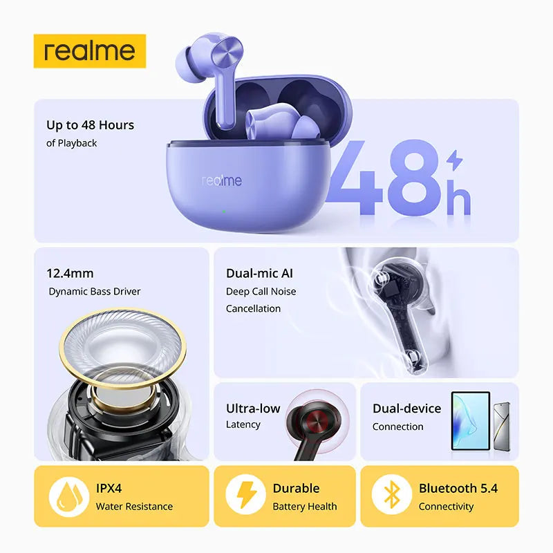 Dynamic-Bass TWS Wireless Earbuds