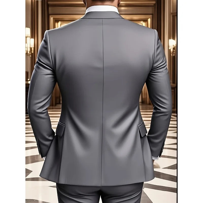 Men's Three-Piece Business Suit