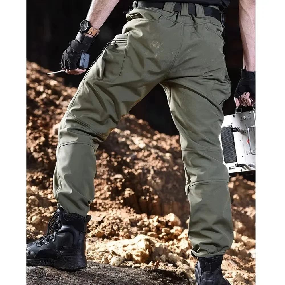 Men's Cargo Pants - Multi-Pocket Stretch Softshell — product view