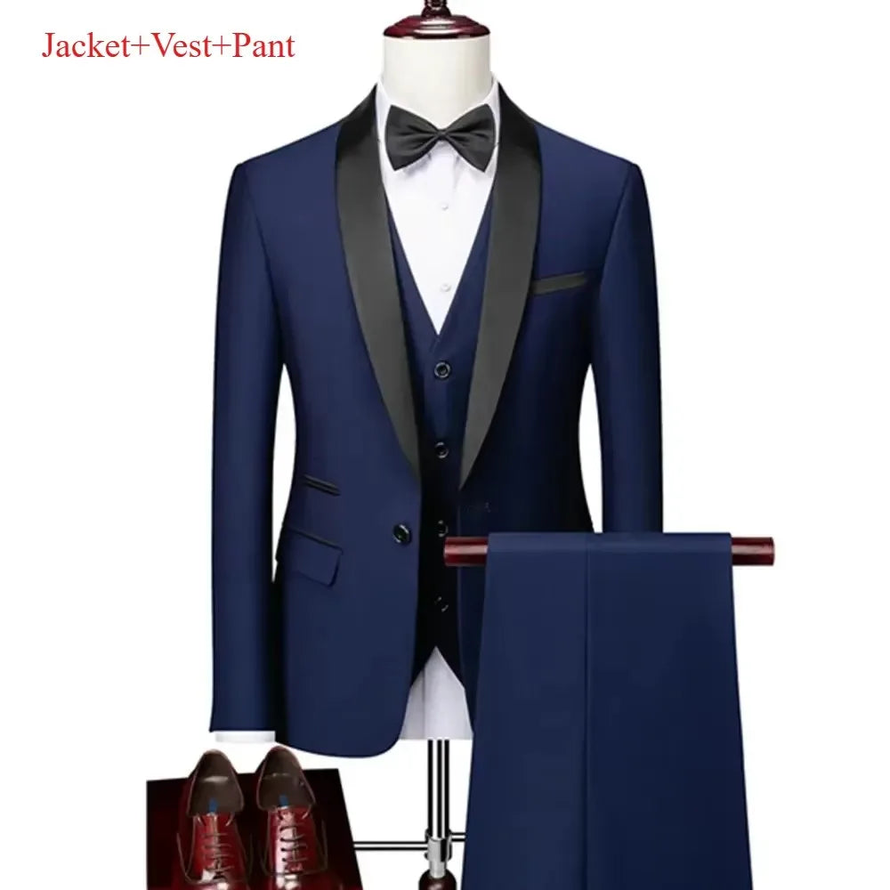 Men's Black 3-Piece Suit Set — product view