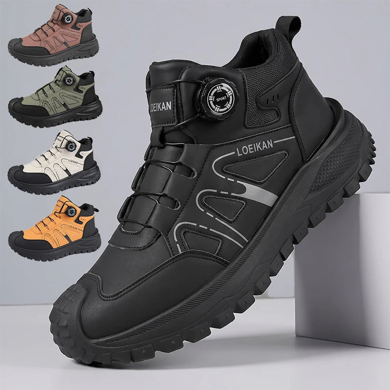 Unisex High-Top Chunky Sole Dial Closure Sneakers