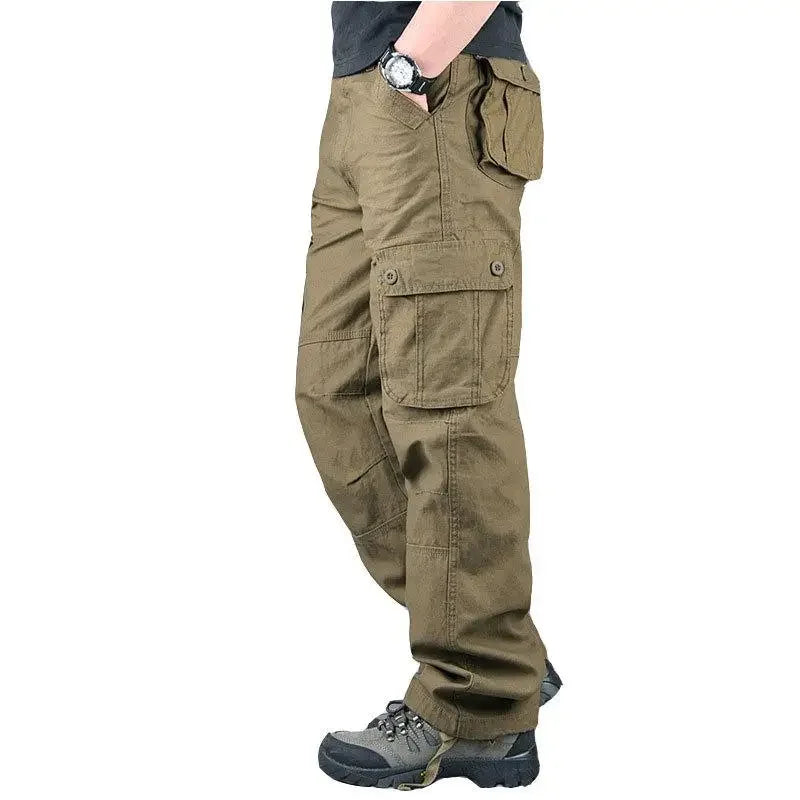Men's Tactical Cargo Pants - Cotton Camouflage for Work & Outdoor Wear — product view