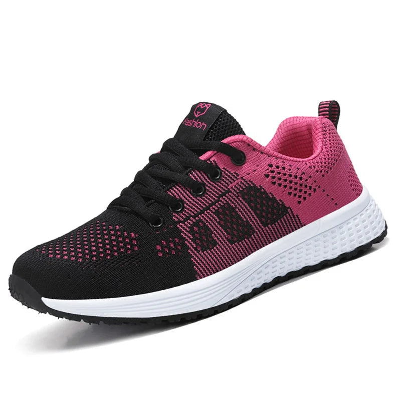 Breathable Lace-Up Walking Shoes — product view