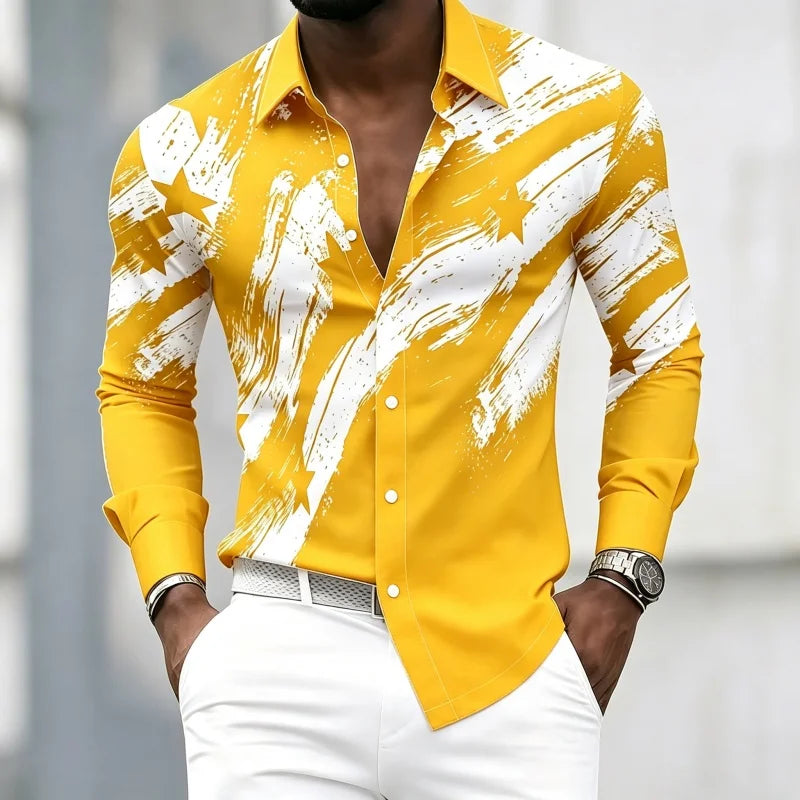 Men's Graphic Print Casual Shirt