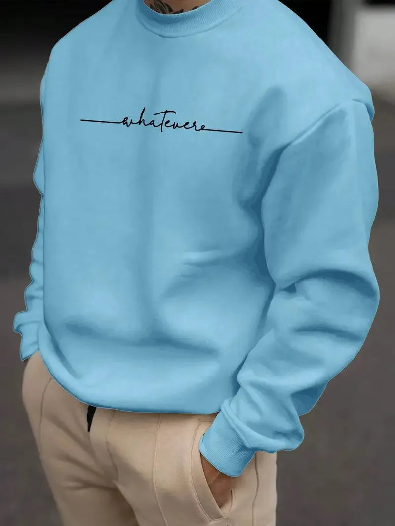 Men's Letter Print Casual Hoodie