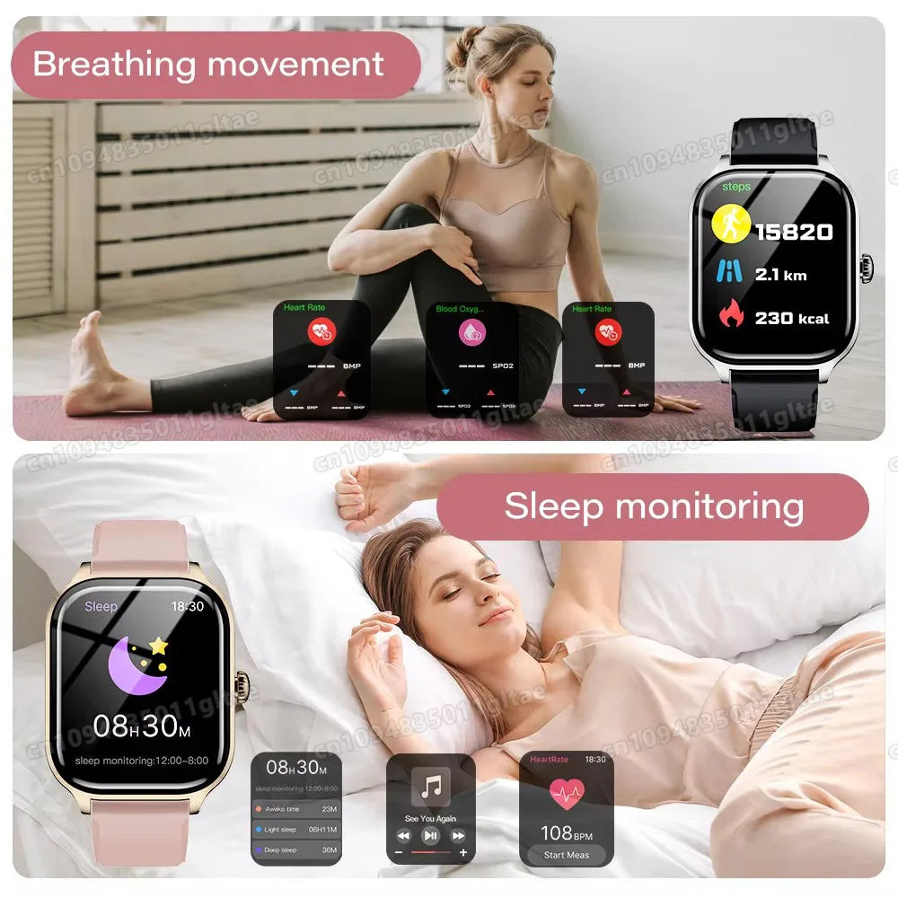 1.44-Inch Calling Smartwatch with Sleep Features