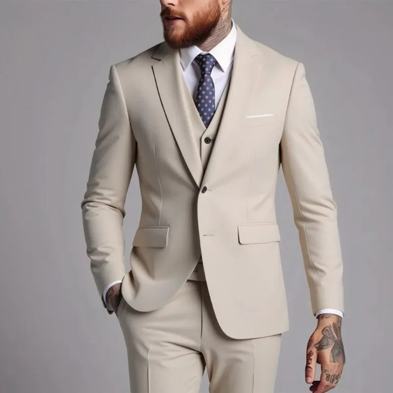Men's Single-Breasted Business Suit & Blazer Options