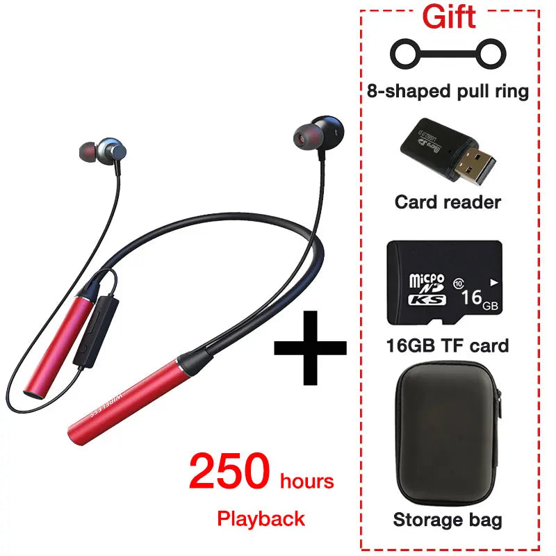 Long-Battery Neckband Bluetooth Earphones