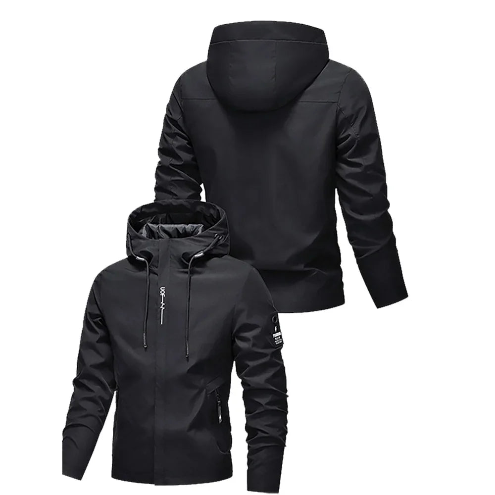 Men's Hooded Zip-Up Jacket