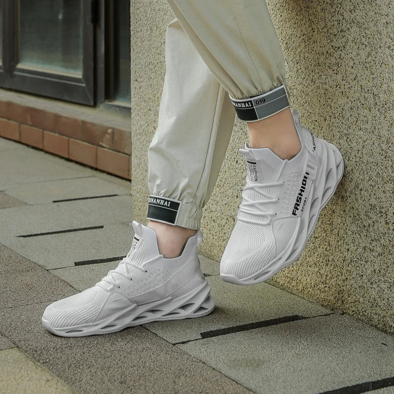 Unisex Thick-Sole Mesh Sneakers