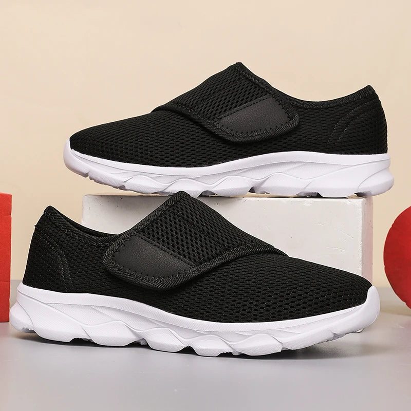Hook-and-Loop Walking Sneakers — product view