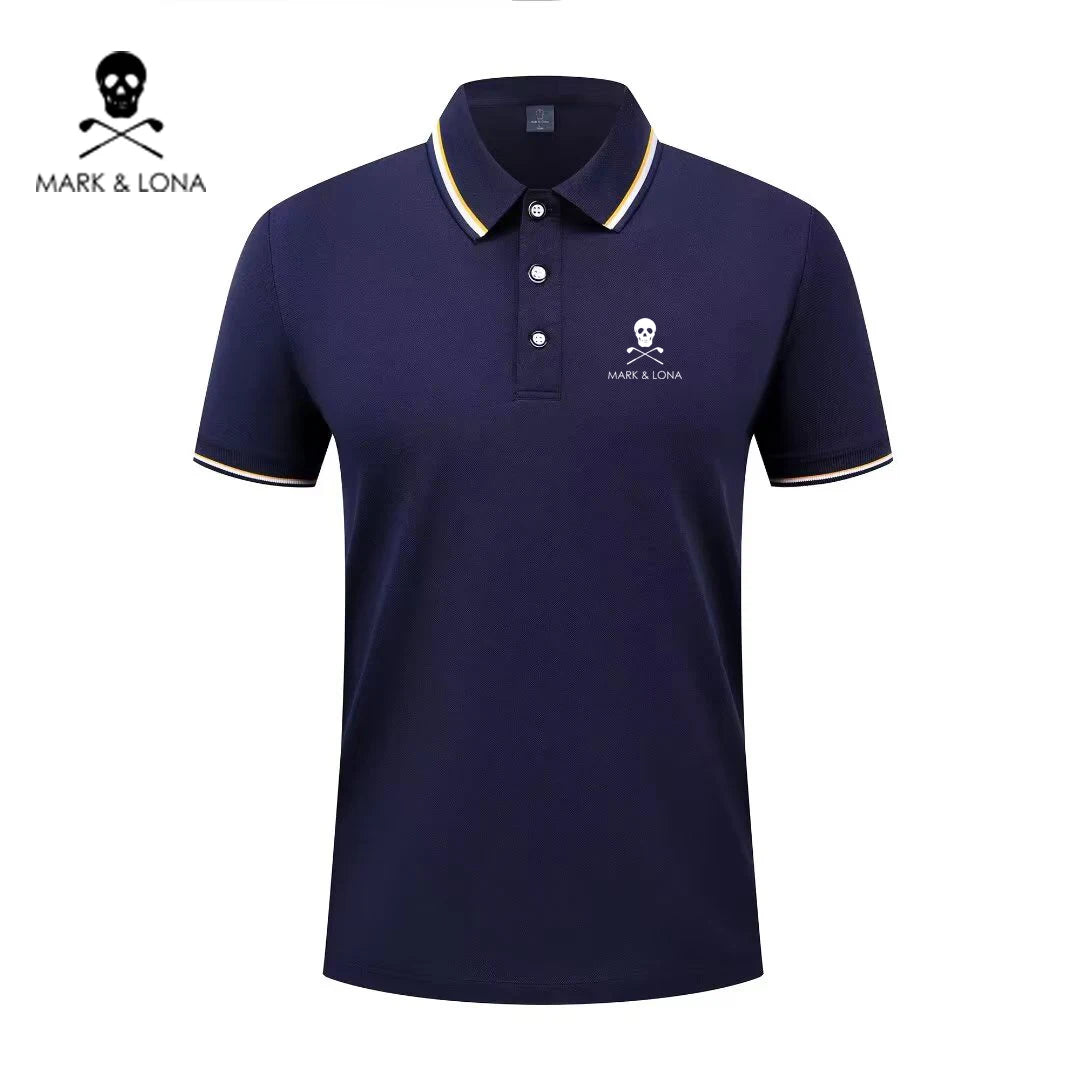 Men's Graphic Print Short-Sleeve Polo Shirt