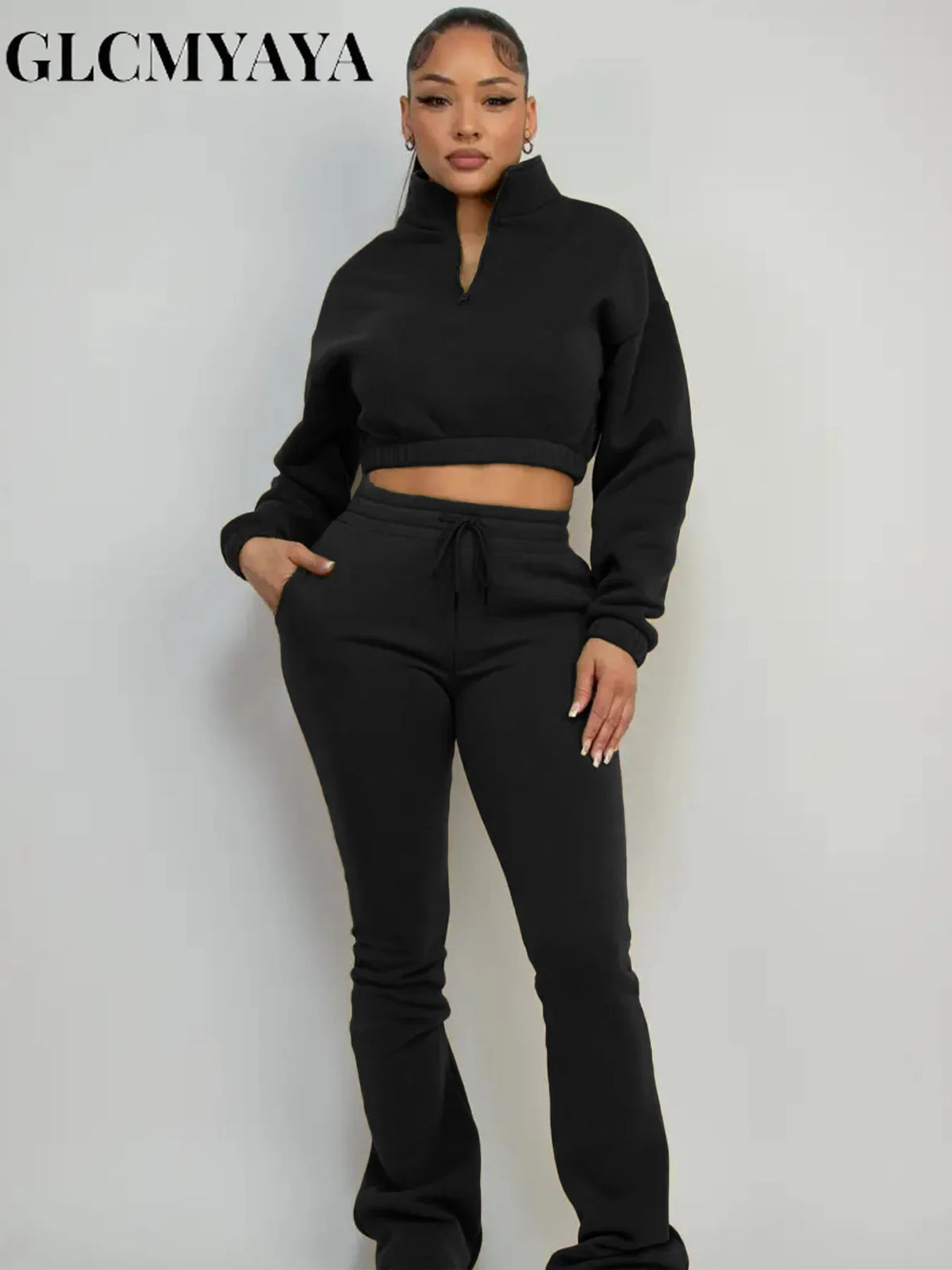 Women's Long-Sleeve Sweatshirt & Pants Set