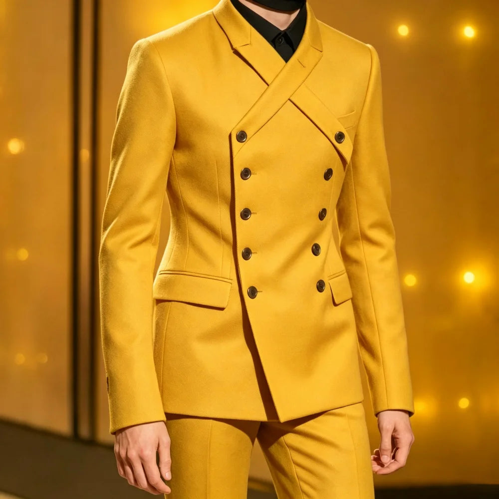 Men's 2-Piece Double-Breasted Suit Set — product view