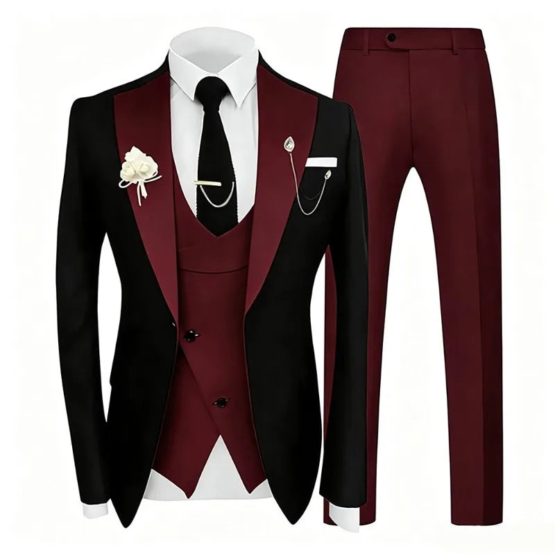 Men's Three-Piece Formal Suit