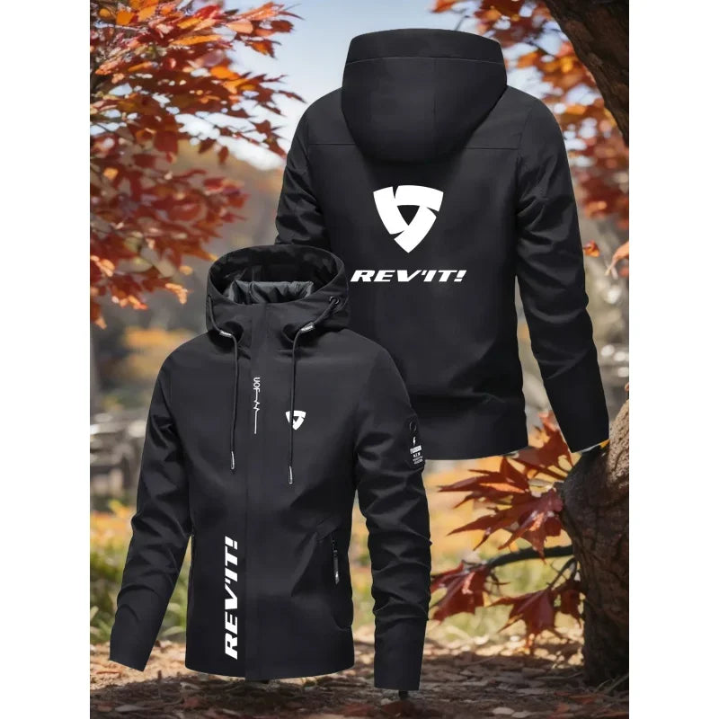 Men's Hooded Zip-Up Jacket