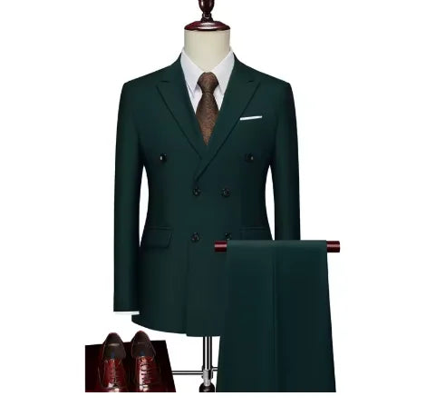 Men's Double-Breasted Blazer & Trouser Set