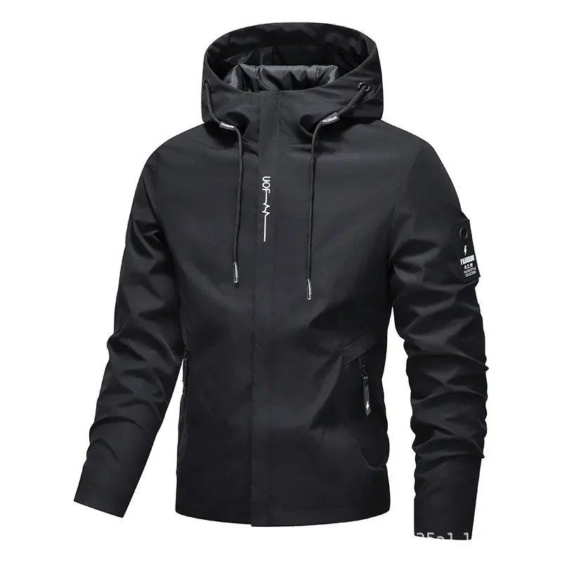 Men's Hooded Zip-Up Jacket