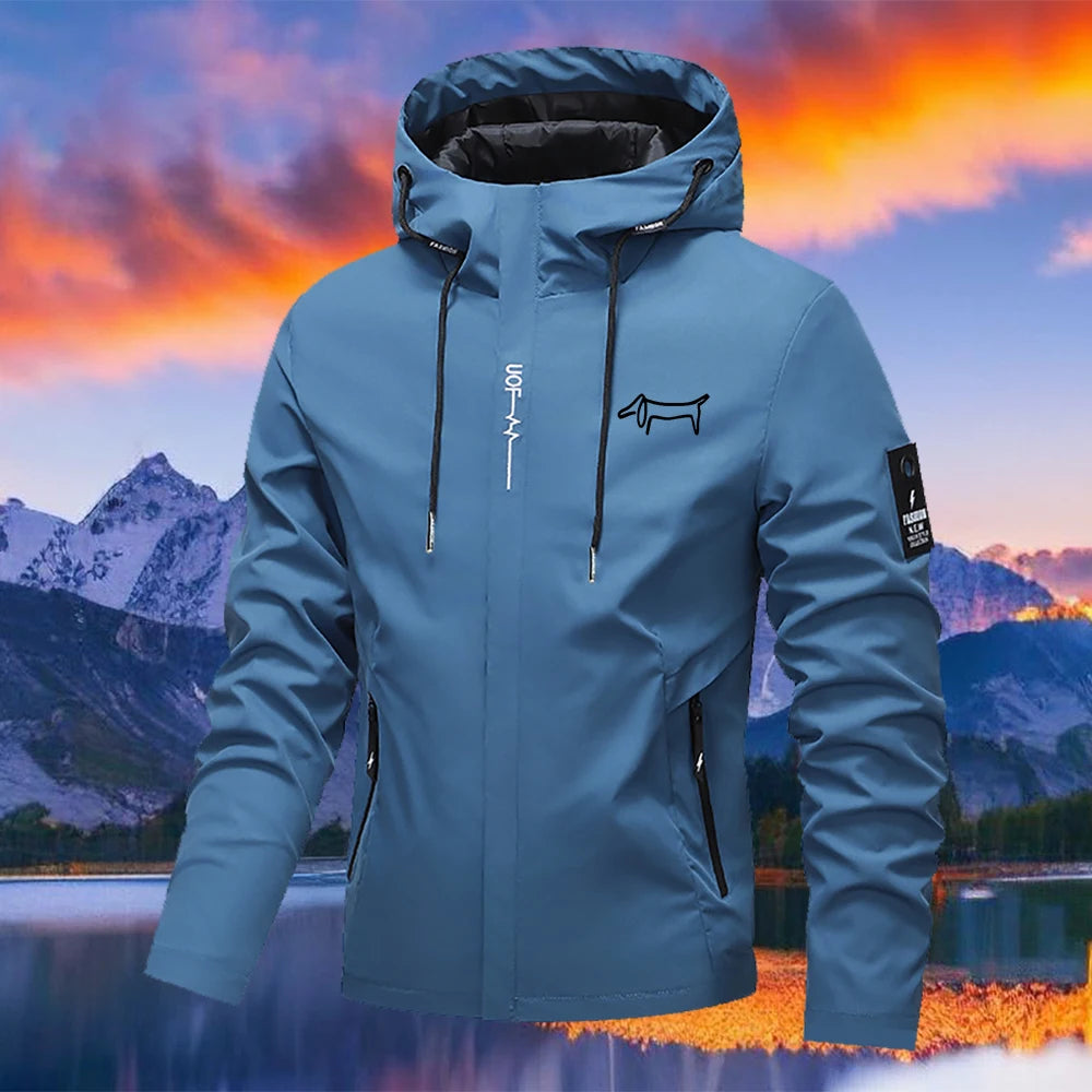 Men's Hooded Zip-Up Jacket