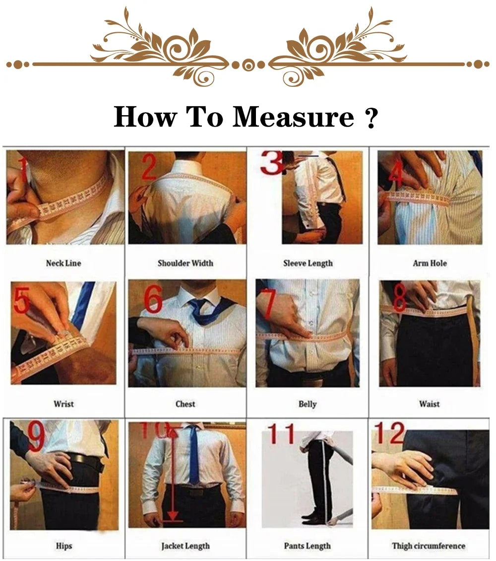 Men's Gold Peak-Lapel Three-Piece Suit Set — product view