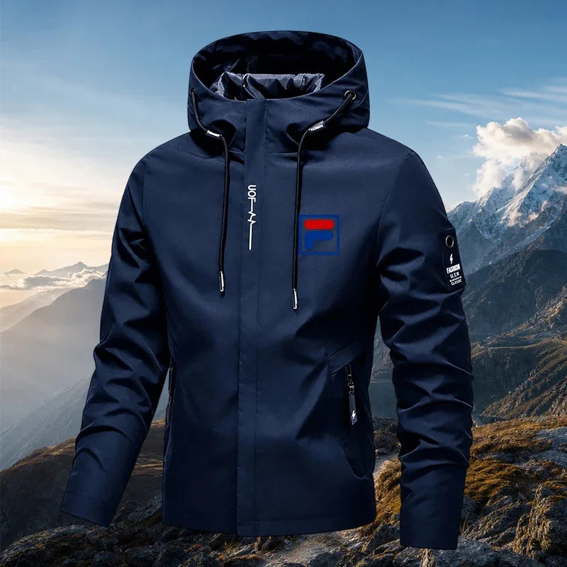Men's Hooded Zip-Up Jacket