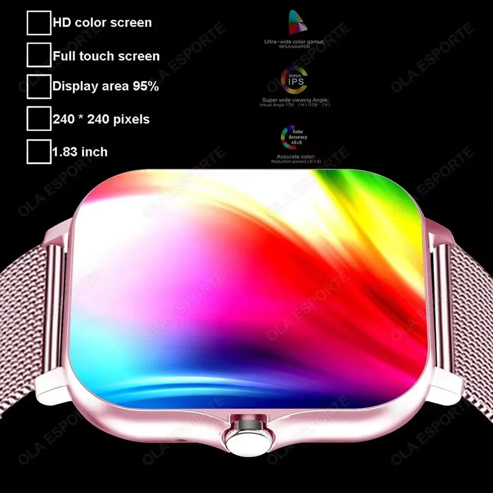 1.83-Inch Calling Smartwatch with Sleep Features
