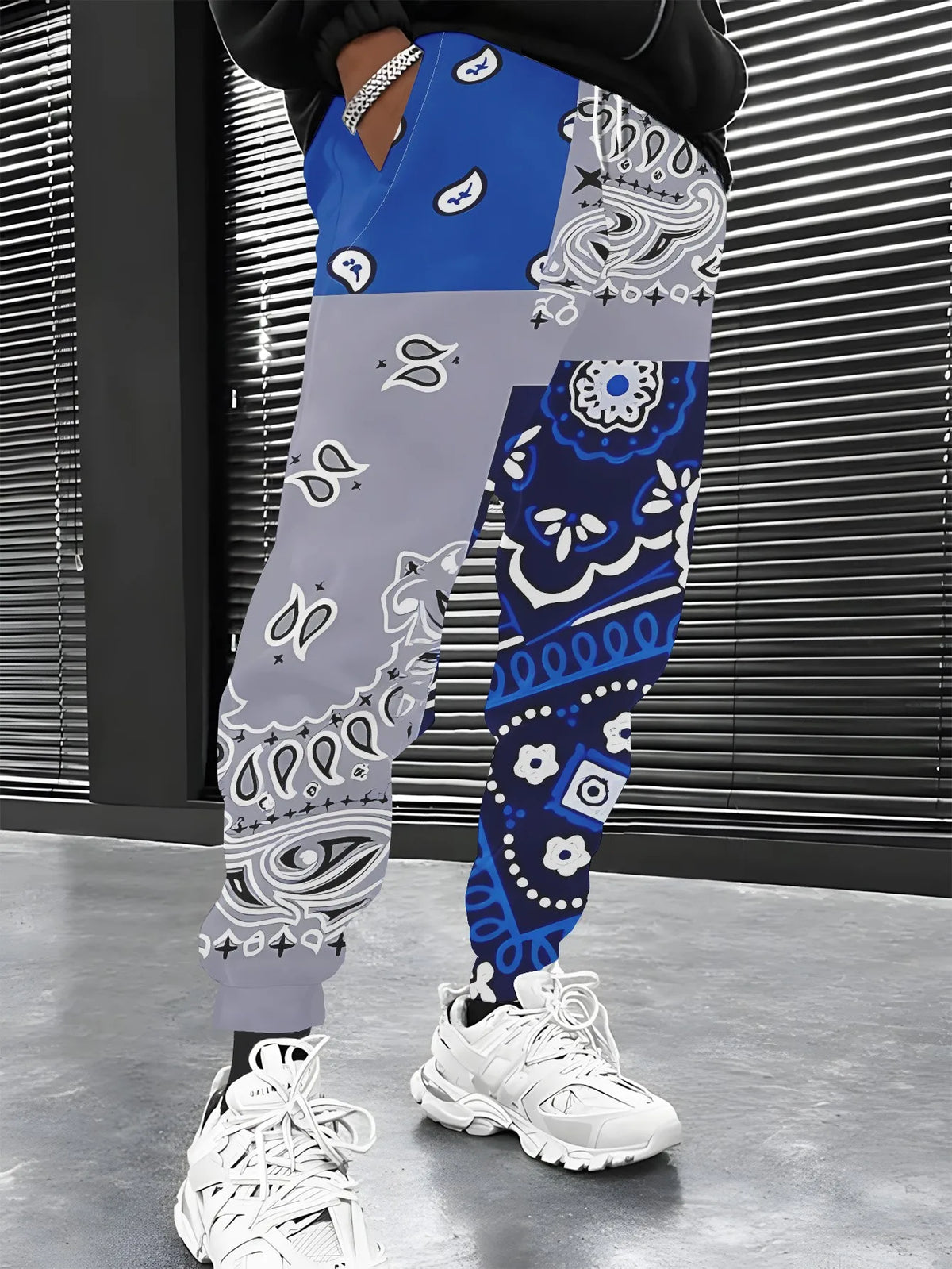 Men's Graphic Print Casual Pants