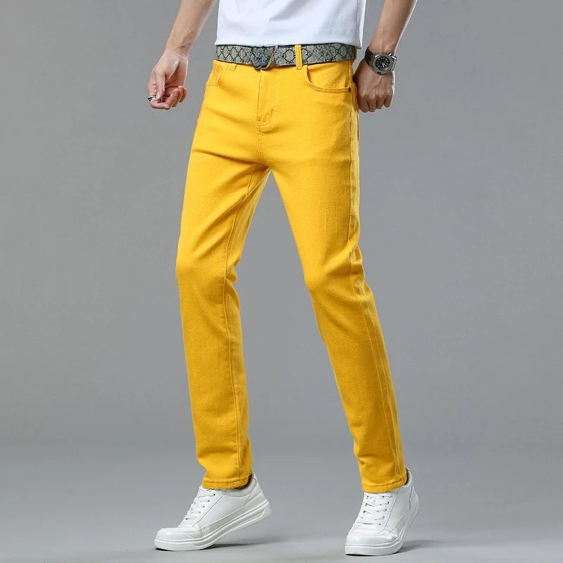 Men's Straight-Leg Stretch Denim Jeans — product view