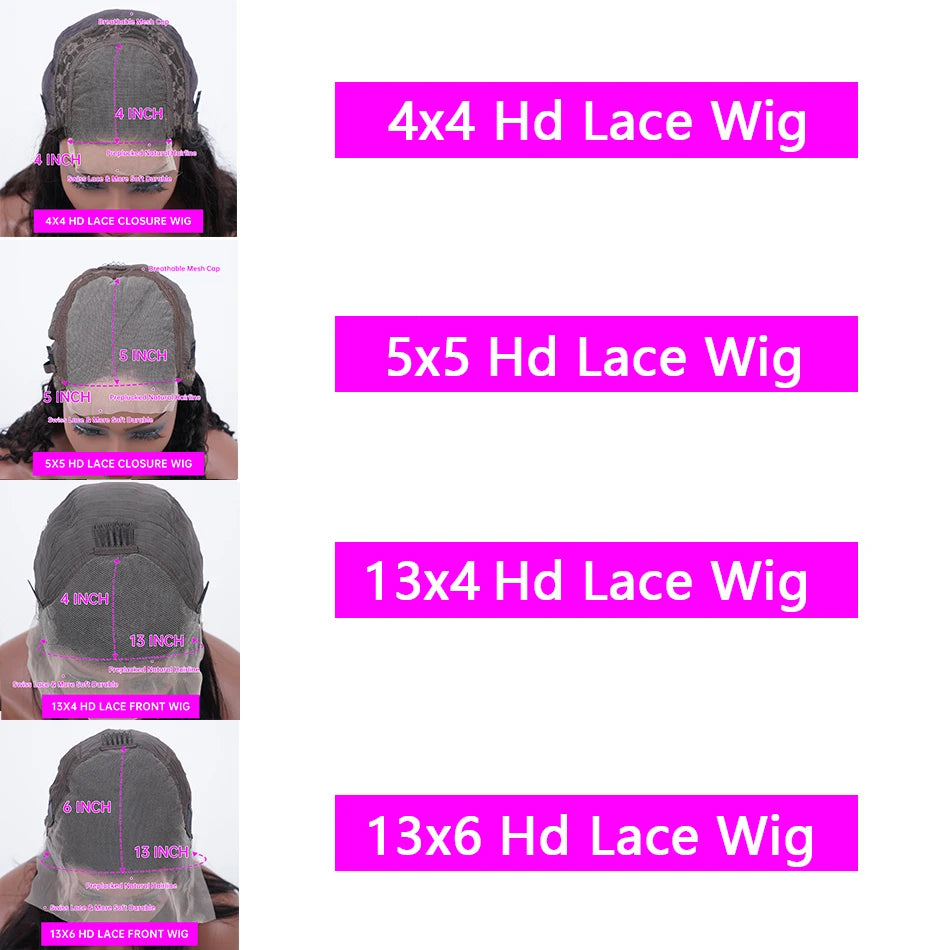 Honey Brown Deep Wave Human Hair Lace Wig — product view